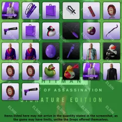 HITMAN World of Assassination Твич Дропсы 26 предметов