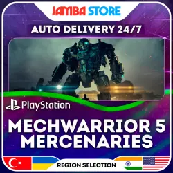 MechWarrior 5: Mercenaries · PS4/PS5 · TR/UA/IN/US · AUTO 24/7