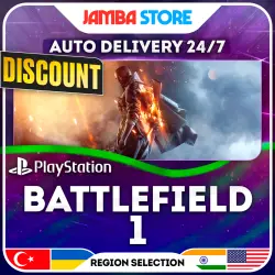Battlefield 1 · PS4/PS5 · TR/UA/IN/US · AUTO 24/7 · DISCOUNT 13.08