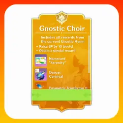 GNOSTIC CHOIR GENSHIN IMPACT FOR YOUR ACCOUNT