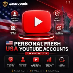 Personal Fresh USA YouTube Accounts | Created in 2026