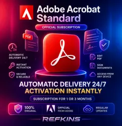 ADOBE ACROBAT STANDARD CODE/KEY SUBSRIPTION 1-3 MONTHS