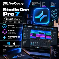 Studio One Pro 8 (Fender Studio) Win/Mac key lifetime