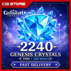 Genshin Impact 1980+260 Crystals | Global | By logging into the account | X2 ON THE FIRST REPLENISHM