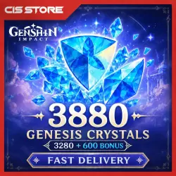 Genshin Impact 3280+600 Crystals | Global | By logging into the account | X2 ON THE FIRST REPLENISHM