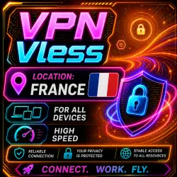 VLESS VPN (France) | Auto Delivery | Low Ping