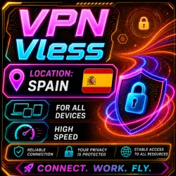 VLESS VPN (Spain) | Auto Delivery | Low Ping