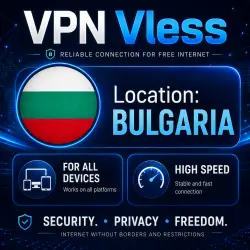 VPN VLESS Bulgaria | Low Ping | Auto Delivery