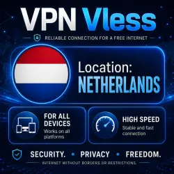VPN VLESS Netherlands | Low Ping | Auto Delivery