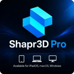 Shapr3D Pro 1-year license for iPad, Mac, Windows