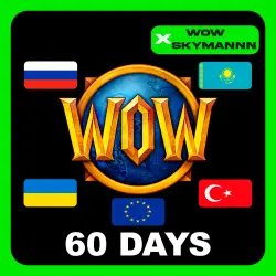 WOW Тайм-карта 60 ДНЕЙ World of Warcraft RU|EU|KZ