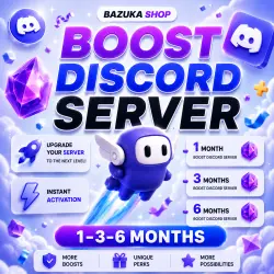 SALE! 24/7 DISCORD NITRO SERVER BOOST 1-3 MONTHS DISCORD SERVER BOOST BOOST DISCORD SERVER