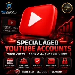 Special Aged YouTube Accounts | 2006–2023 | 100K–1M+ Channel Views